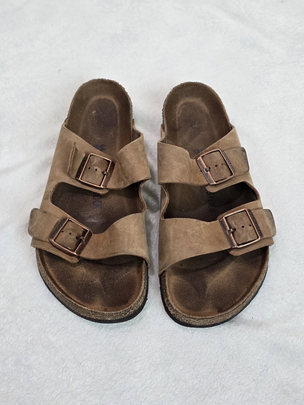 Men's Birkenstock Sandals Arizona Classic Comfort Brown Slides Shoes Size 11 - Picture 4 of 7